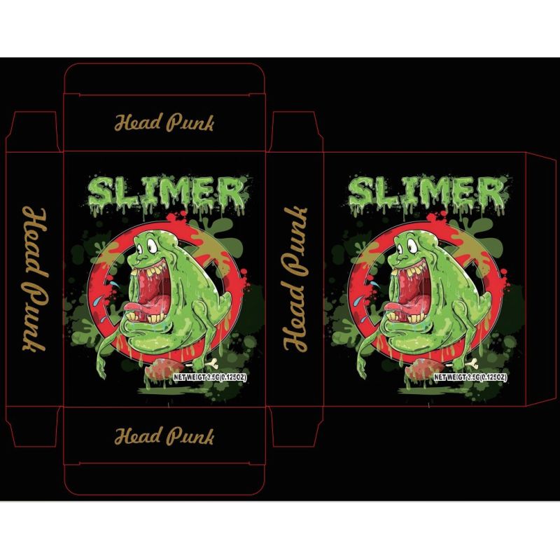 Slimer-Inspired Retro Cartoon Cannabis Packaging Box